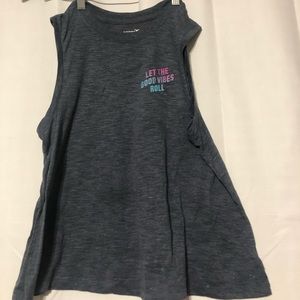 Let the good vibes roll muscle tank
